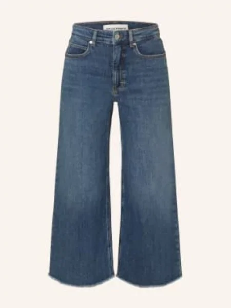 Opus Pants Džíny S Širokými Nohavicemi Mari Mash dark dusty blue modré