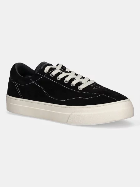 Stepney Workers Club teniși din piele întoarsă Omni Dellow Silk Suede negru