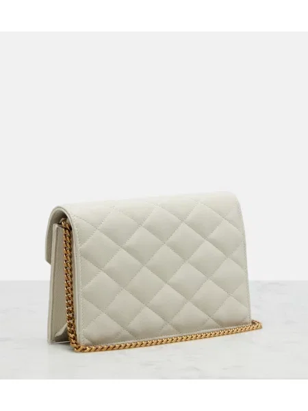 Colier Saint Laurent din piele alb