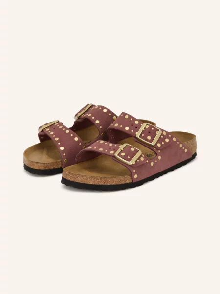 Birkenstock Pantofle Arizona Rivet S Cvočky starorůžová / zlatá růžové