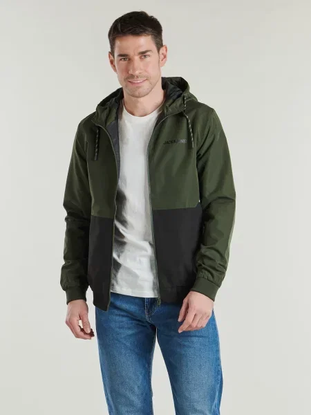 JACK & JONES Prijelazna jakna JJERush maslinasta crna