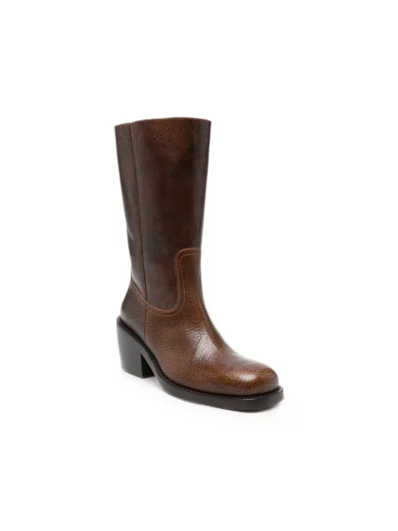 Botki Dries Van Noten brązowe