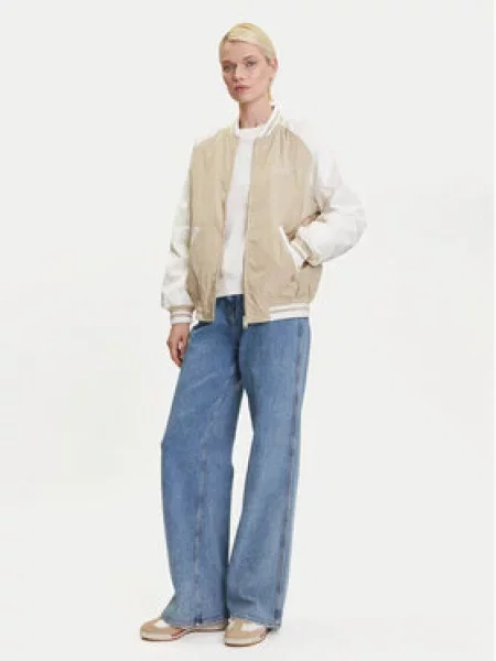Tommy Jeans Bunda bomber Souvenir Béžová khaki