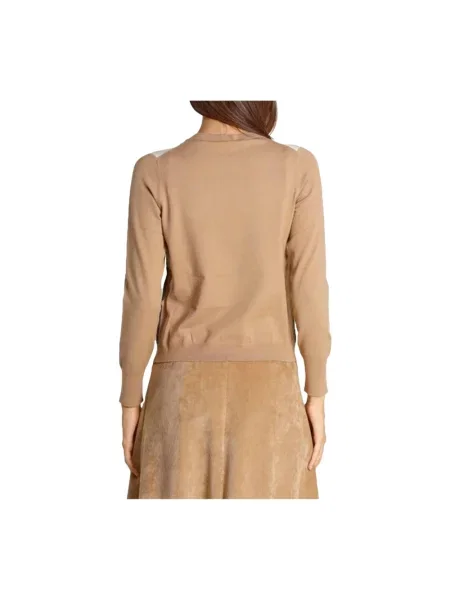 Dzianinowy sweter Emme Di Marella beżowy