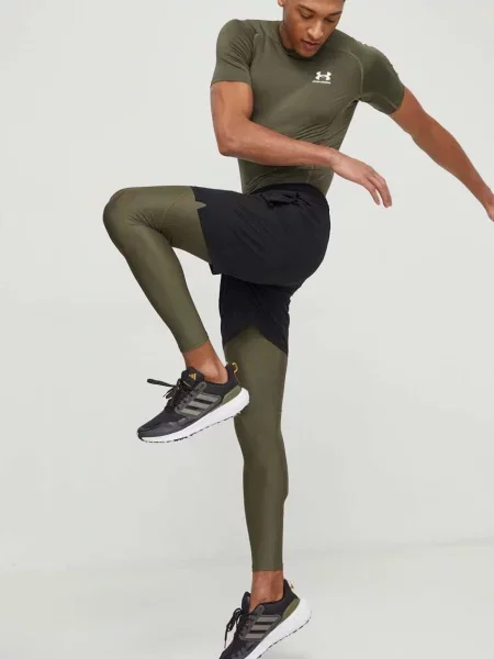 Under Armour športové legíny pánske HG Armour zelená
