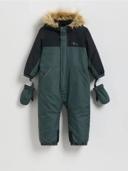 Утепленные брюки Reserved зеленые