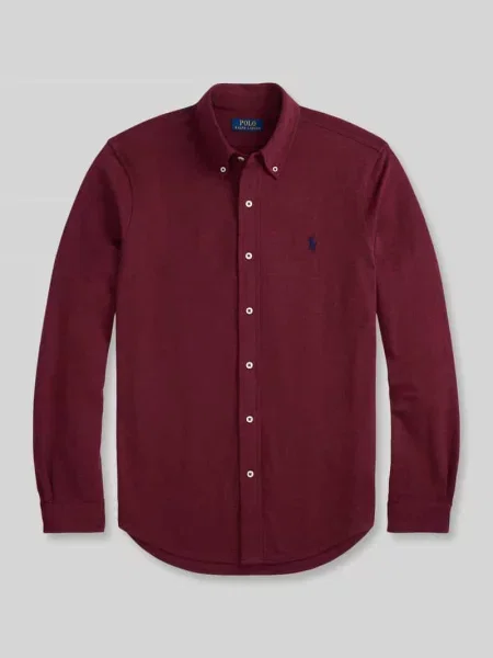 Koszula casualowa o kroju regular fit z czystej bawełny Polo Ralph Lauren czerwona