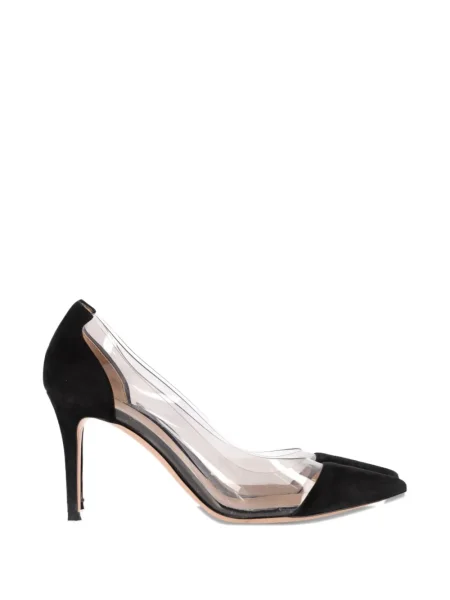 Pantofi cu toc Gianvito Rossi din piele de căprioară negru