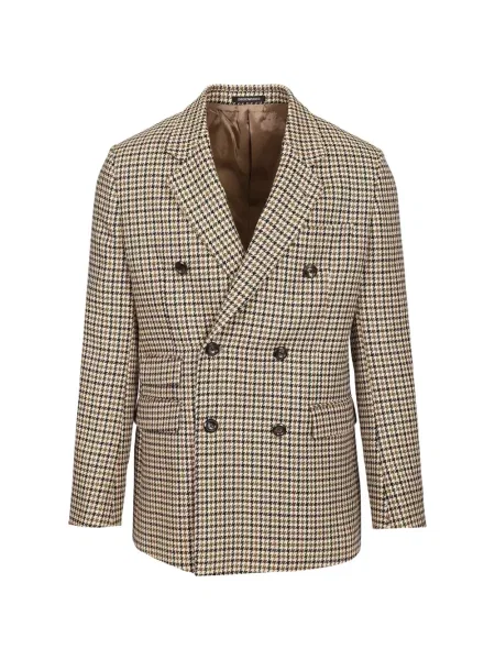 Sacou Emporio Armani cu model pepito cu două rânduri de nasturi