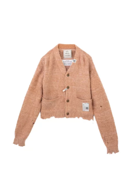 Cardigan Maison Mihara Yasuhiro tricotate chunky portocaliu