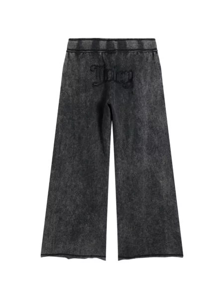 Pantaloni Juicy Couture cu aplicații alergare negru
