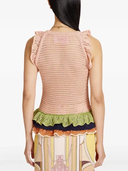 Top La Doublej o krotszym kroju różowy