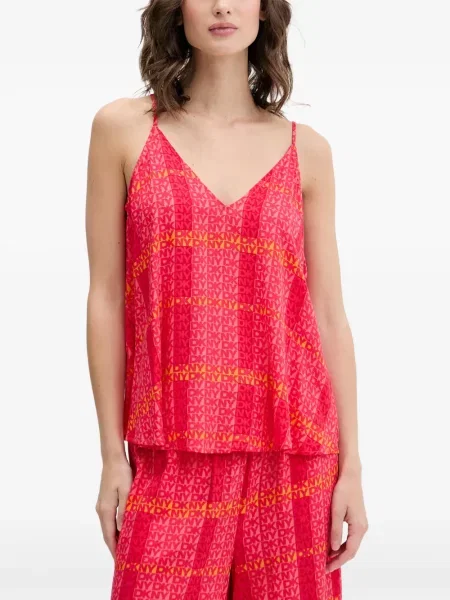Pijamale Dkny cu imagine roșu