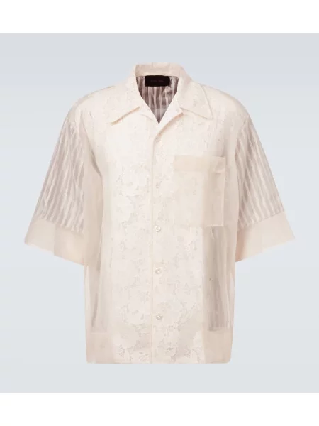 Krajková košile Simone Rocha bílá