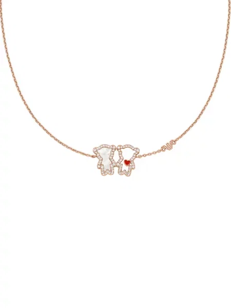 Emporio Armani colier pentru femei din alamă cu zirconiu cubic Sentimental
