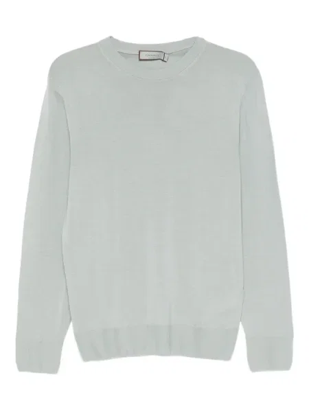 Vlněný svetr Canali modrý