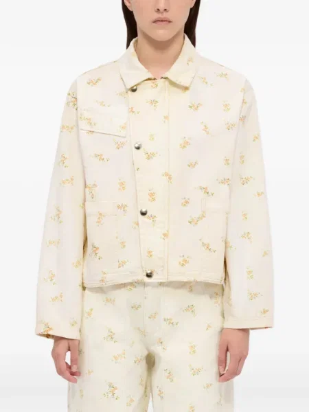 Geacă de blugi Msgm cu model floral