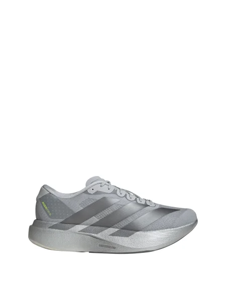 ADIDAS PERFORMANCE Bežecká obuv Adizero Evo SL tmavosivá / neónovo zelená / strieborná sivá