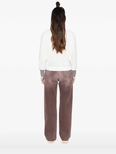 Pruhované kalhoty Adidas s potiskem černé