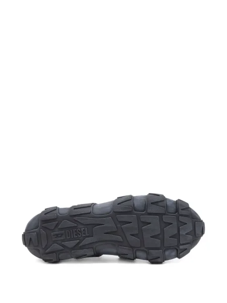 Sneakerși Diesel cu șireturi din dantelă negru