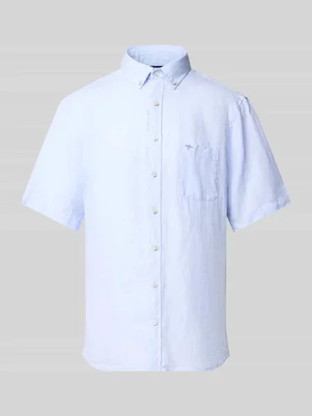 Koszula z lnu o kroju regular fit z kołnierzykiem typu button down Fynch-hatton