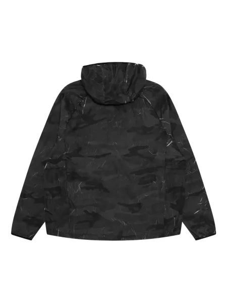 Geacă Aape By A Bathing Ape cu glugă cu imagine cu model camuflaj negru