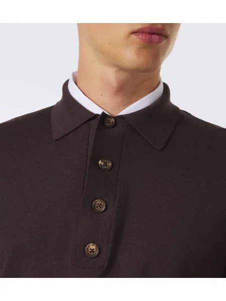 Tricou polo Eleventy din cașmir