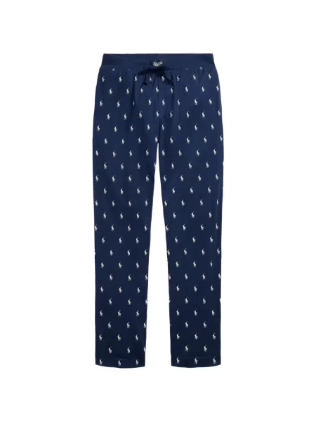 Șosete Polo Ralph Lauren cu model herringbone cu broderie plasă albastru