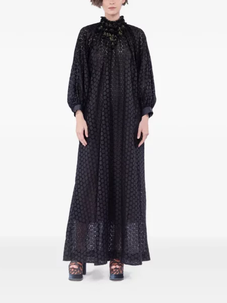 Maksi sukienka maxi Biyan garniturowa czarna