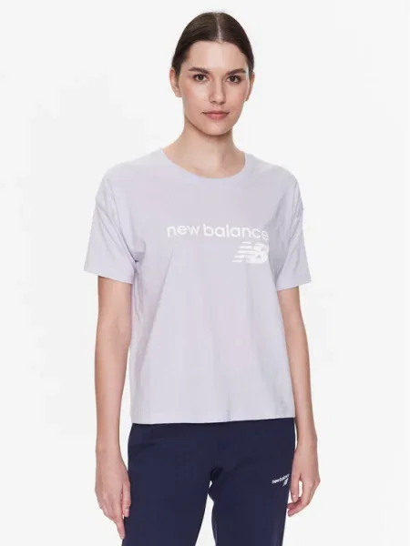 New Balance Tricou Stacked violet