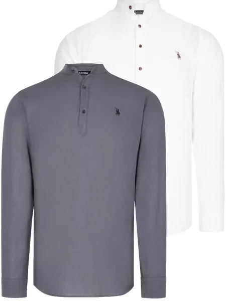 Z ovratnikom srajca Dewberry bela