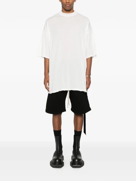 Μικρός μπλούζα Rick Owens Drkshdw λαιμό σέσουλα λευκό