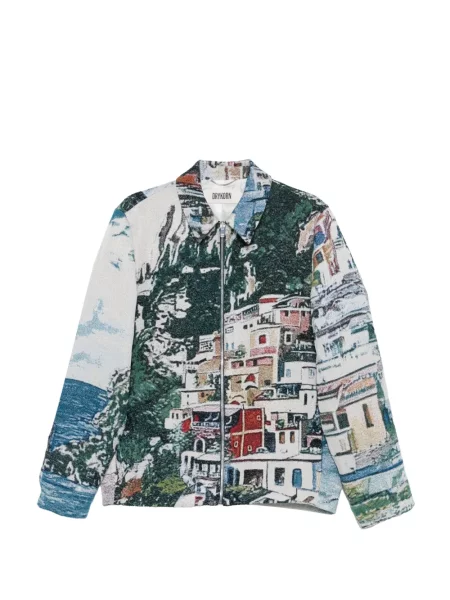 Geacă Drykorn din jacard verde