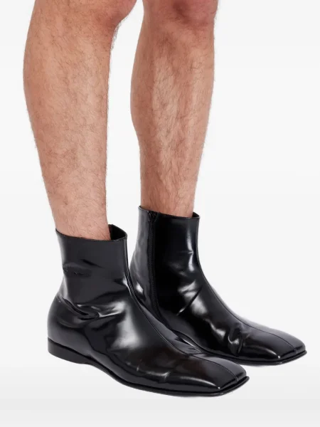 Боти до глезена Mm6 Maison Margiela с квадратен връх черно