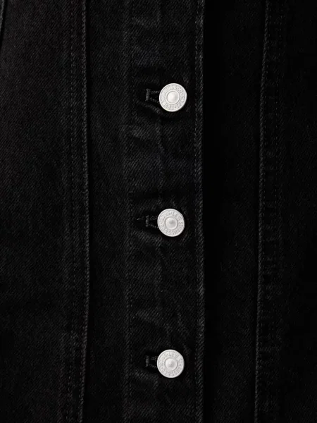 Σορτς Levi's με δαντέλα με κορδόνι με φθαρμένο εφέ μαύρο