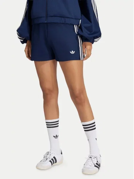 Adidas Originals teplákové šortky dámske s bavlnou Lace Injection modrá
