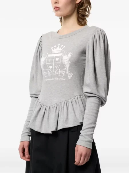 Tricou Vaquera cu imagine gri