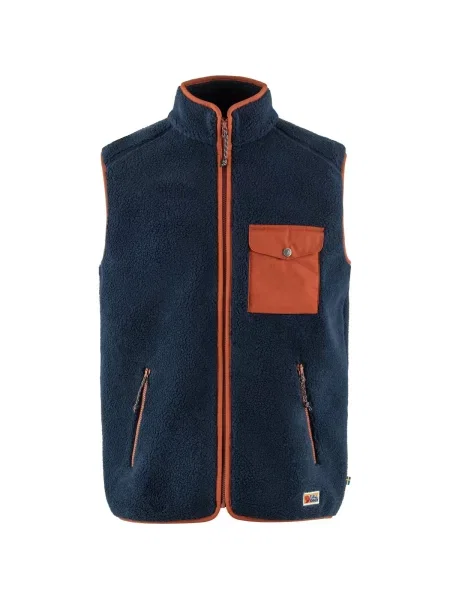 Vestă Fjallraven din fleece albastru