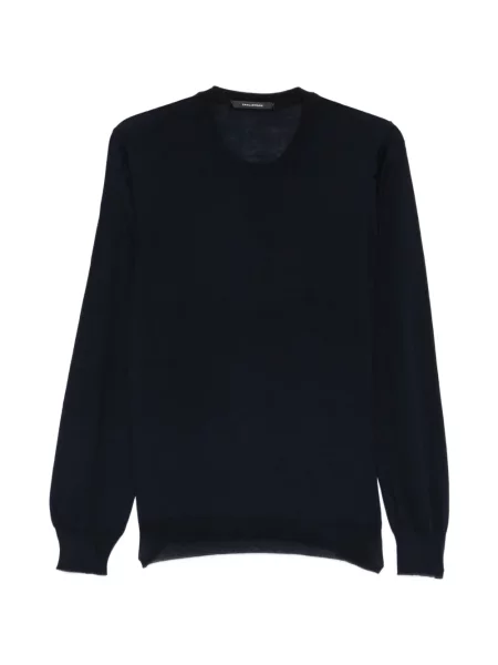 Pulover Tagliatore tricotate cu decolteu rotund albastru