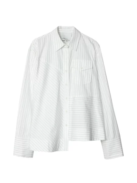 Cămașă 3.1 Phillip Lim asimetrică alb