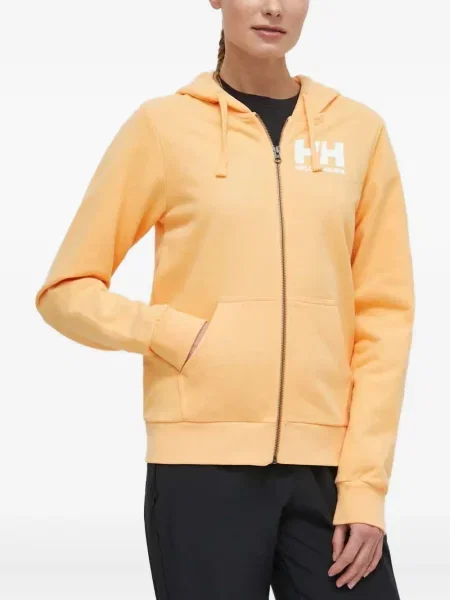 Bluza Helly Hansen z nadrukiem pomarańczowa