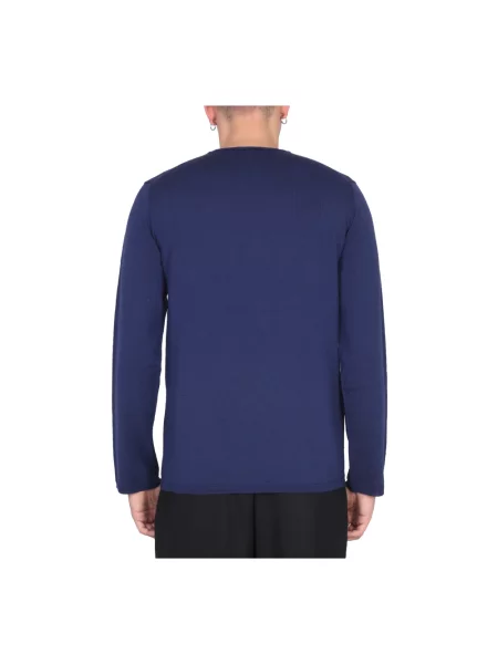 Dzianinowy sweter Comme Des Garcons niebieski