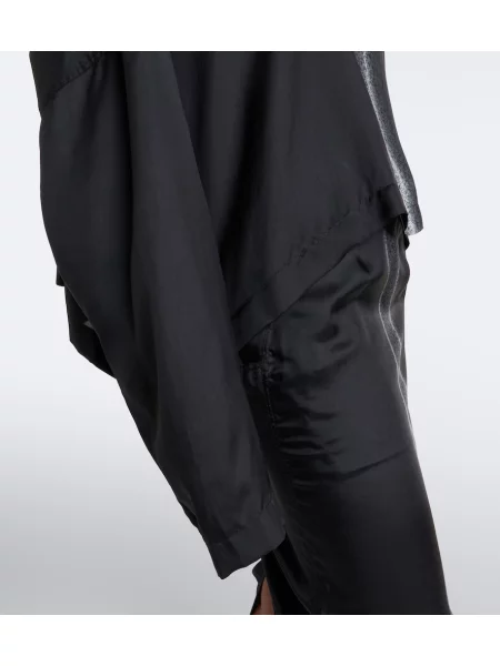 Decupat top Rick Owens cu imagine negru