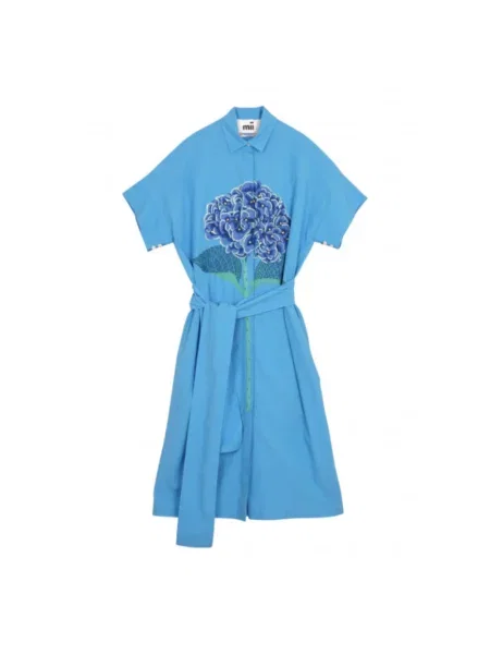 Sukienka Mii garniturowa niebieska