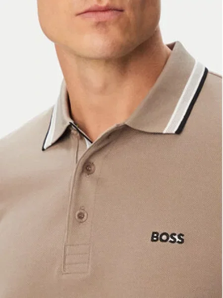 BOSS Polo marškinėliai Plisy žalia