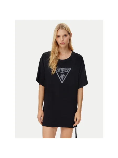 Guess Póló Regular Fit fekete