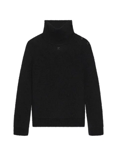 Bouclé pulover Courreges negru