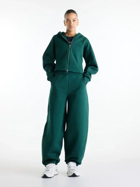 Флисовые спортивные штаны New Balance зеленые