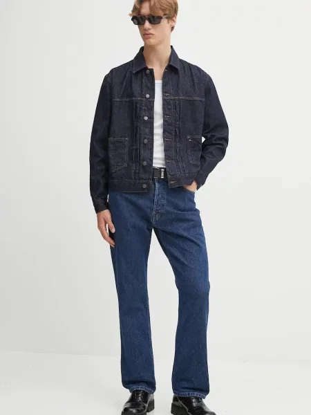 Τζιν μπουφάν Tommy Jeans ναυτικό μπλε