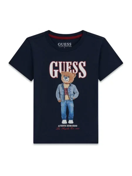 Guess T-Shirt Σκούρο μπλε